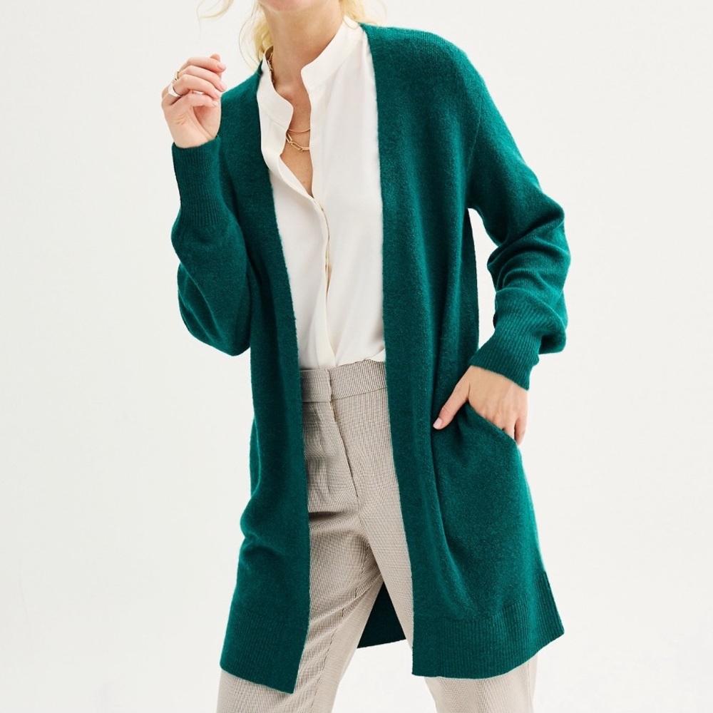 NWT Nine West Cozy Longline Cardigan Size M